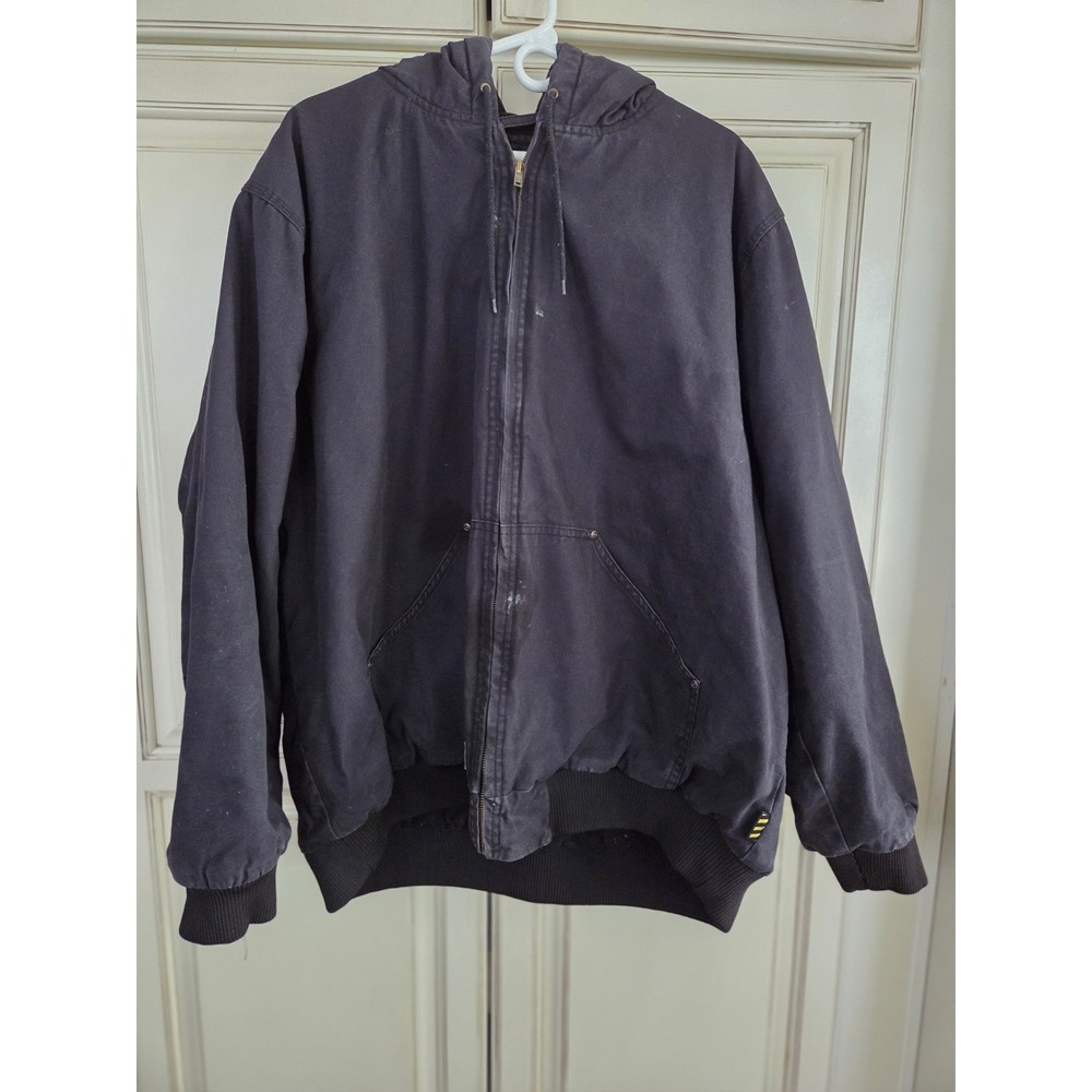 Brazos Work Force Coat Hooded Black 2XL‎ Insulated